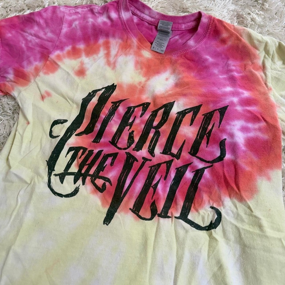Pierce The Veil Tie Dye Band T Shirt Adult Small Emo Scene Post-Hardcore PTV Top